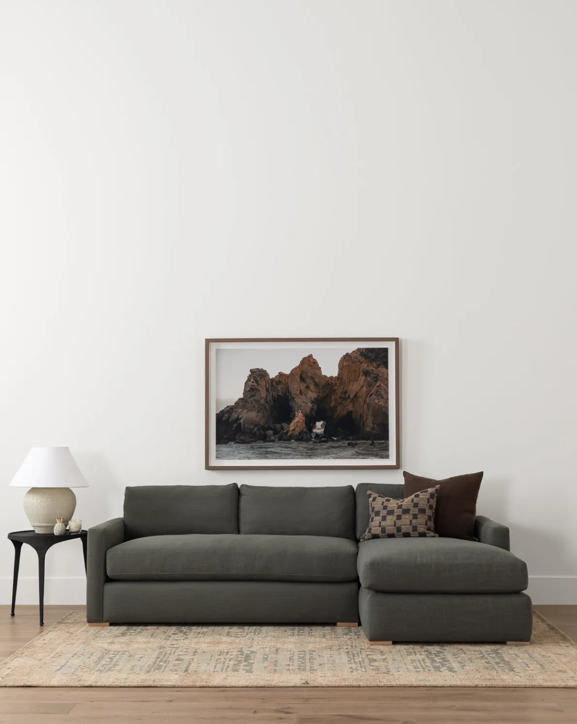 Macy Upholstered Chaise Sectional 101"