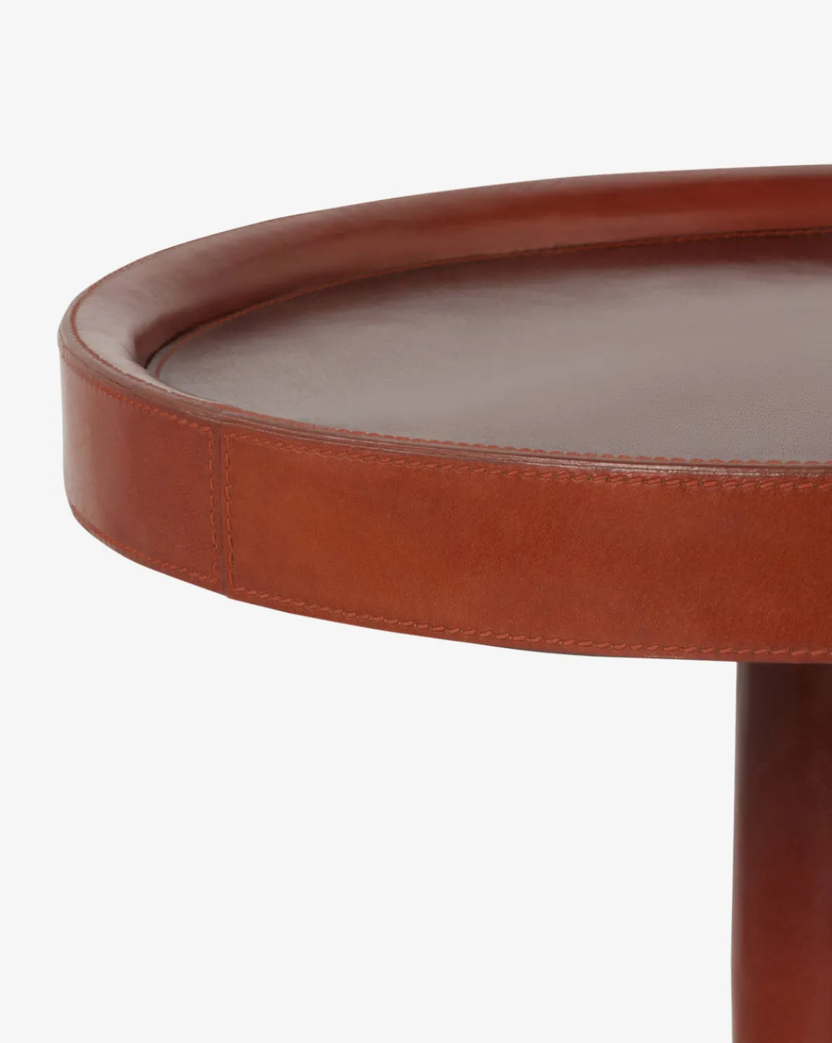 McCoy Leather Side Table