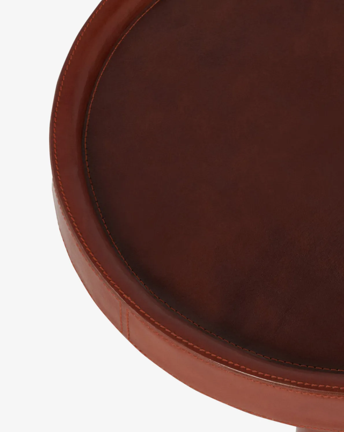 McCoy Leather Side Table