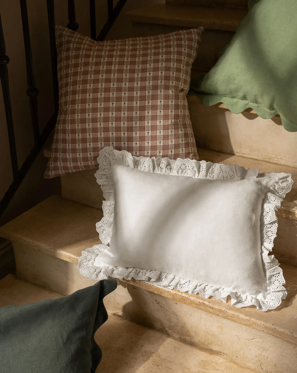 McGee & Co. x Loeffler Randall Delilah Broderie Trim Pillow Cover