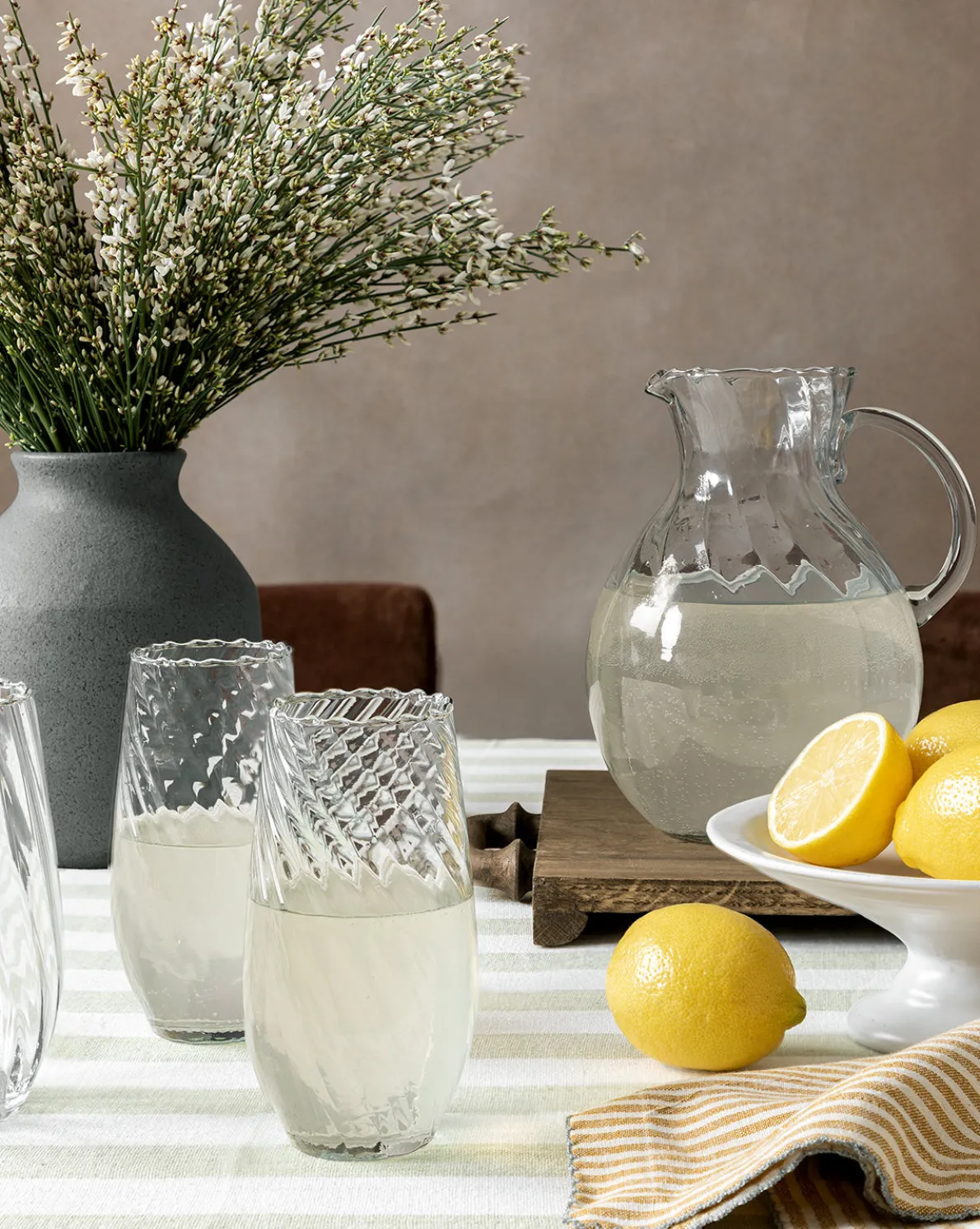 Melrose Striped Tablecloth