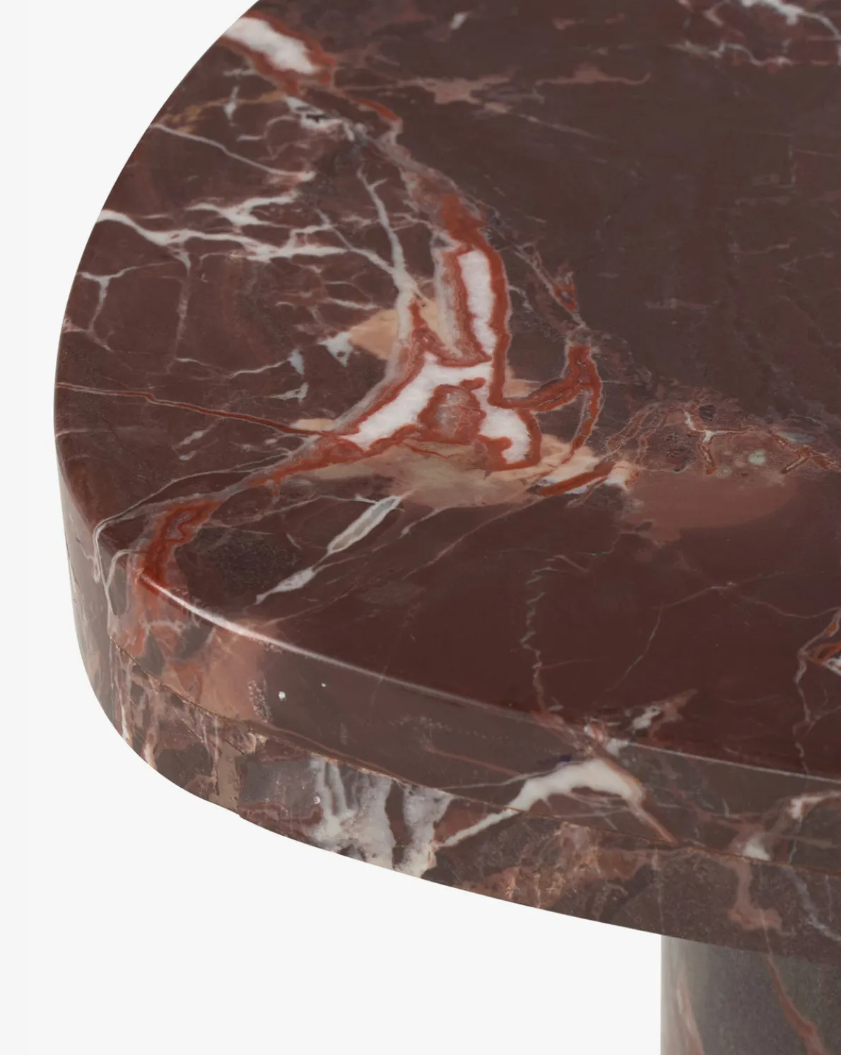 Merlot Marble End Table