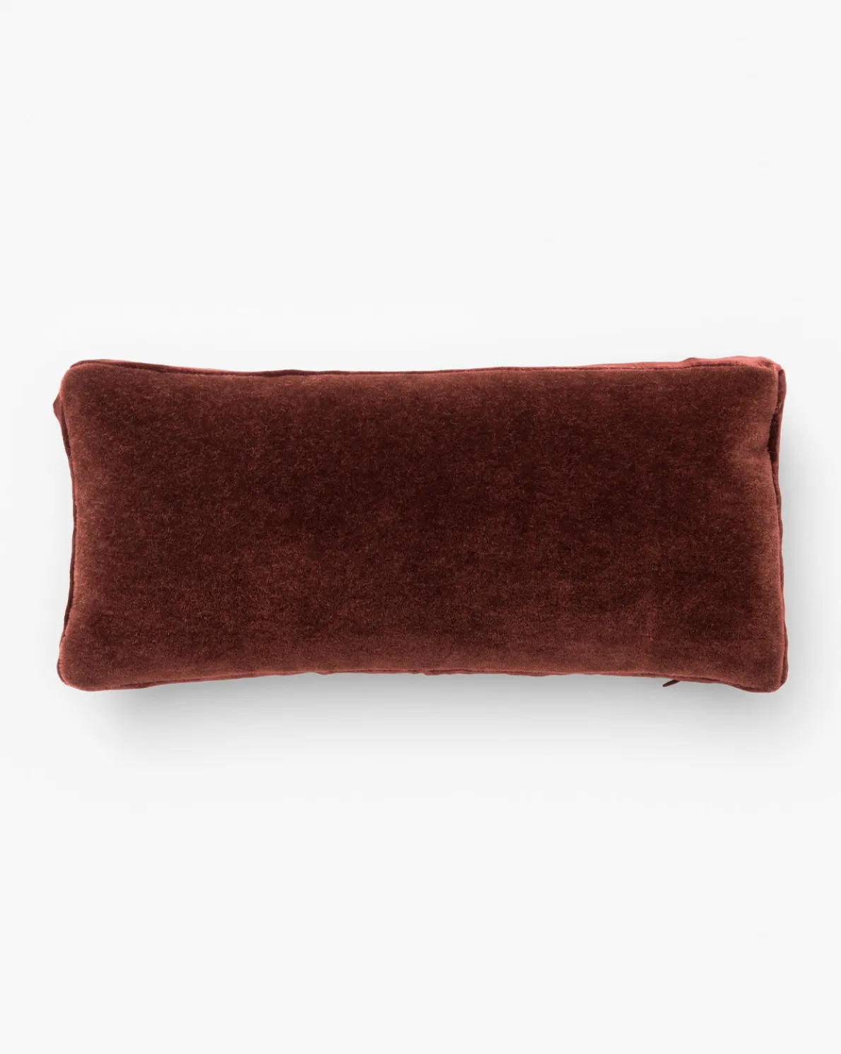 Mohair Pillow with Velvet Stripe