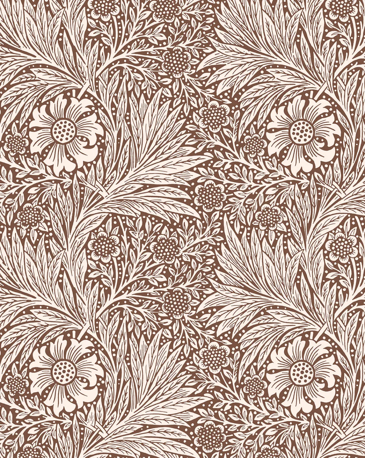 Morris & Co. x McGee & Co. Marigold Umber Wallpaper