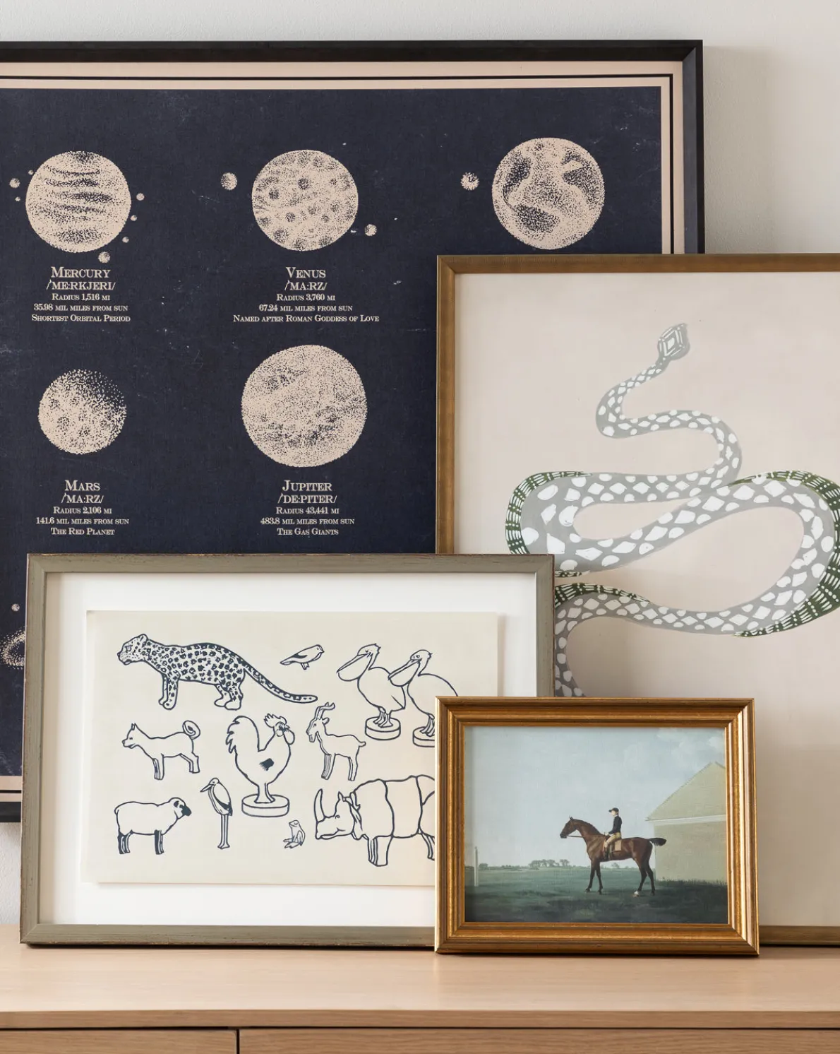 Nine Planets Diagram