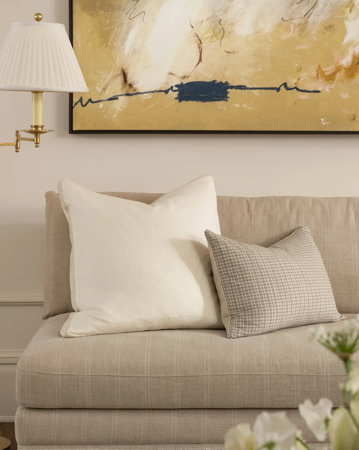 Norton Cream Pillow Cover