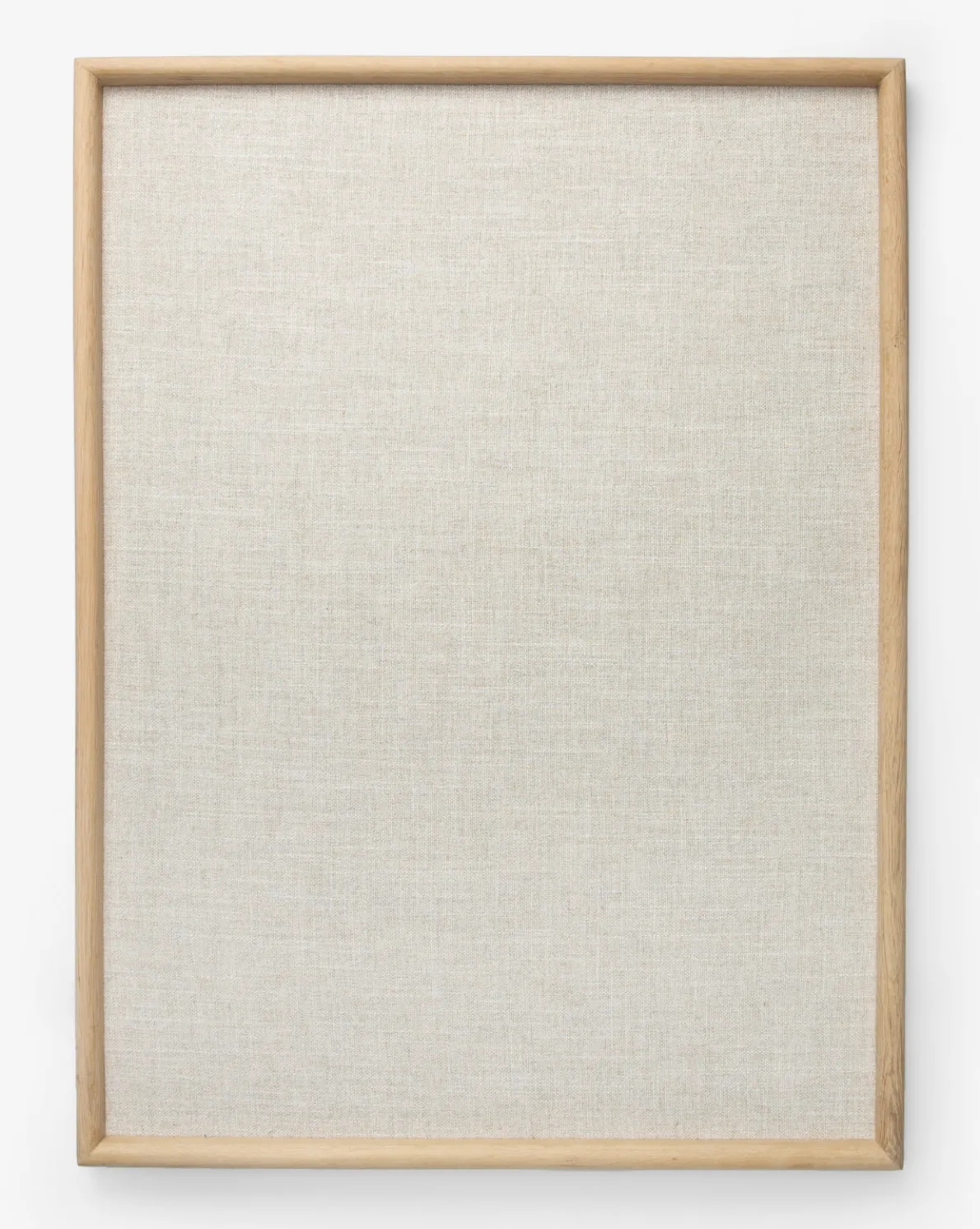 Oak & Linen Memo Board