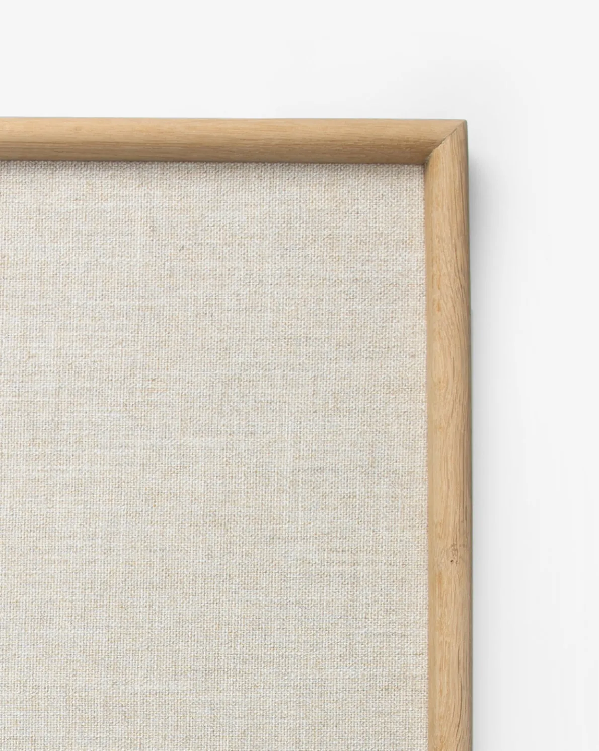 Oak & Linen Memo Board