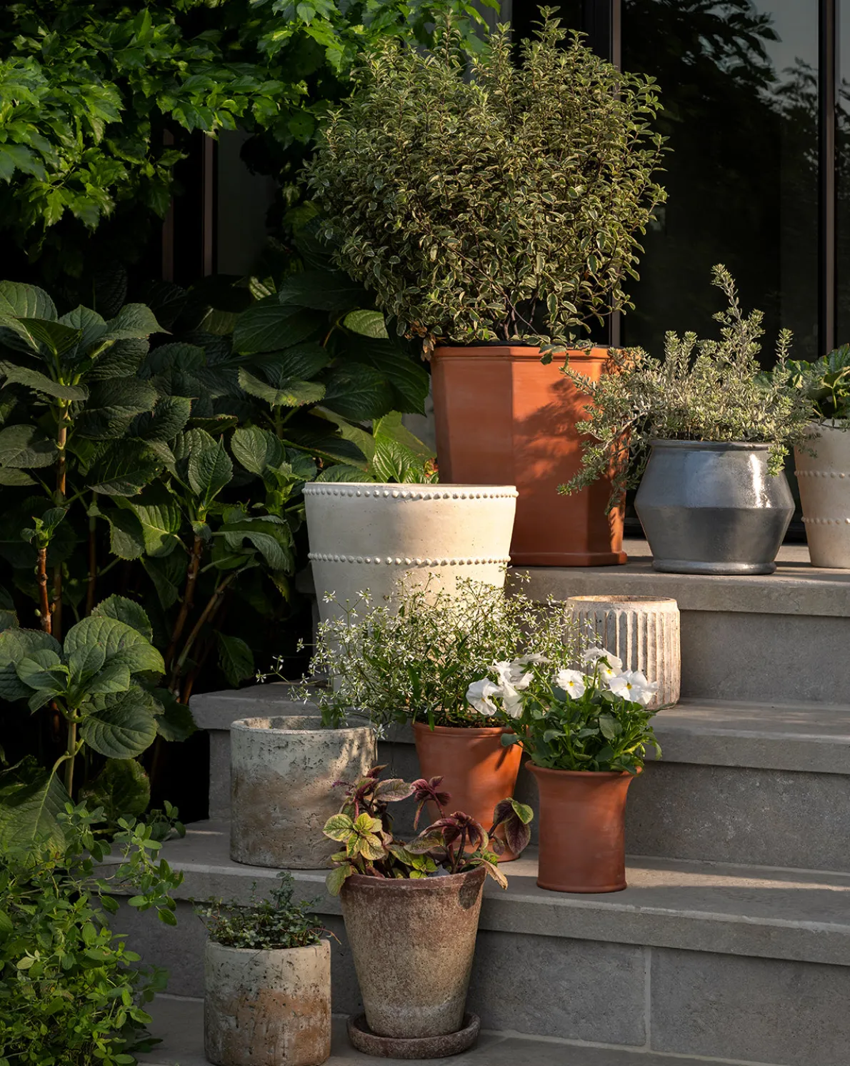 Oksana Distressed Cement Planter