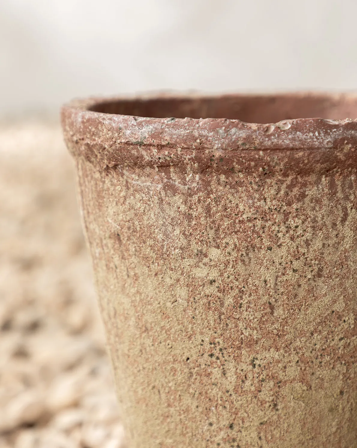 Oksana Distressed Cement Planter