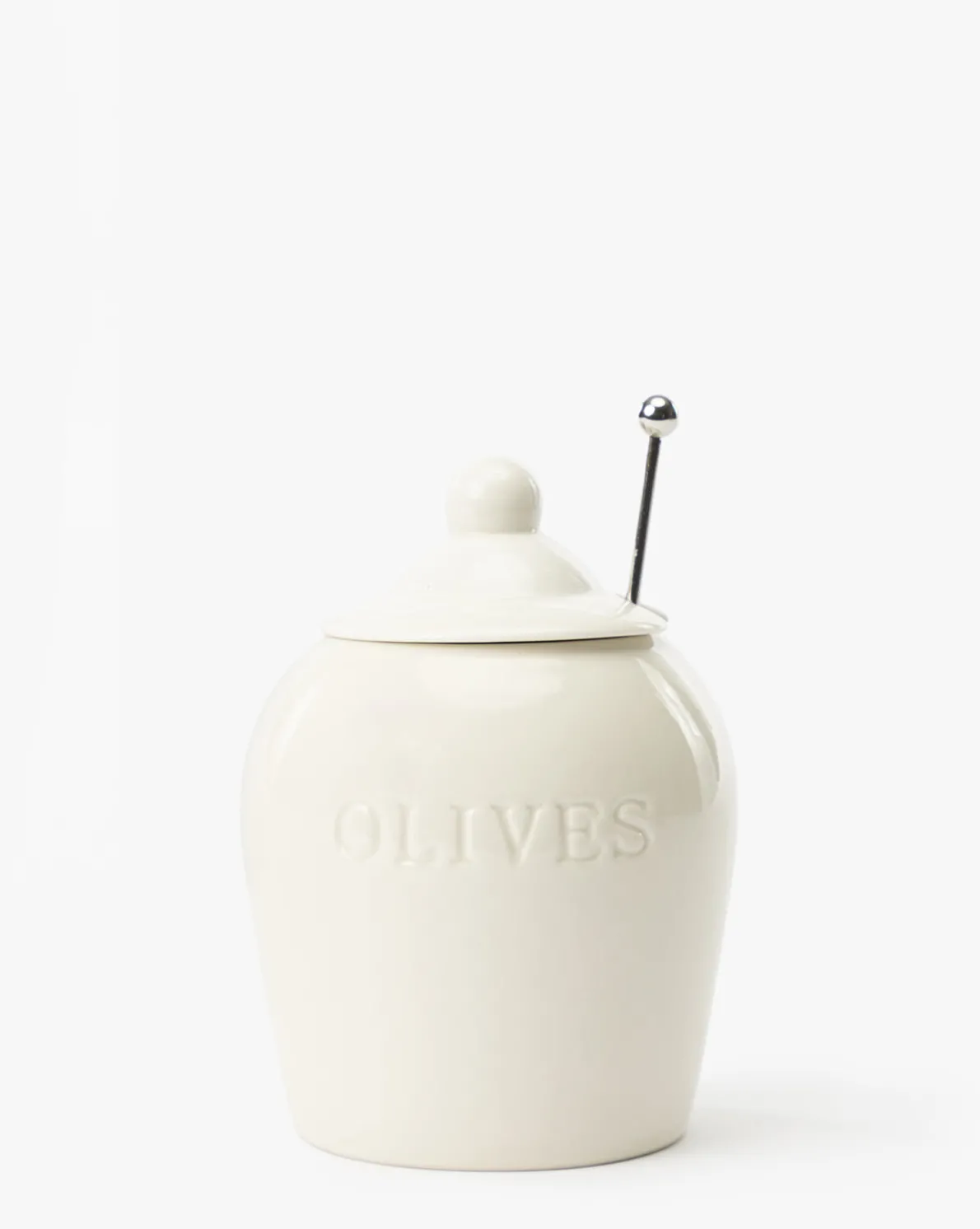 Olive Stoneware Jar
