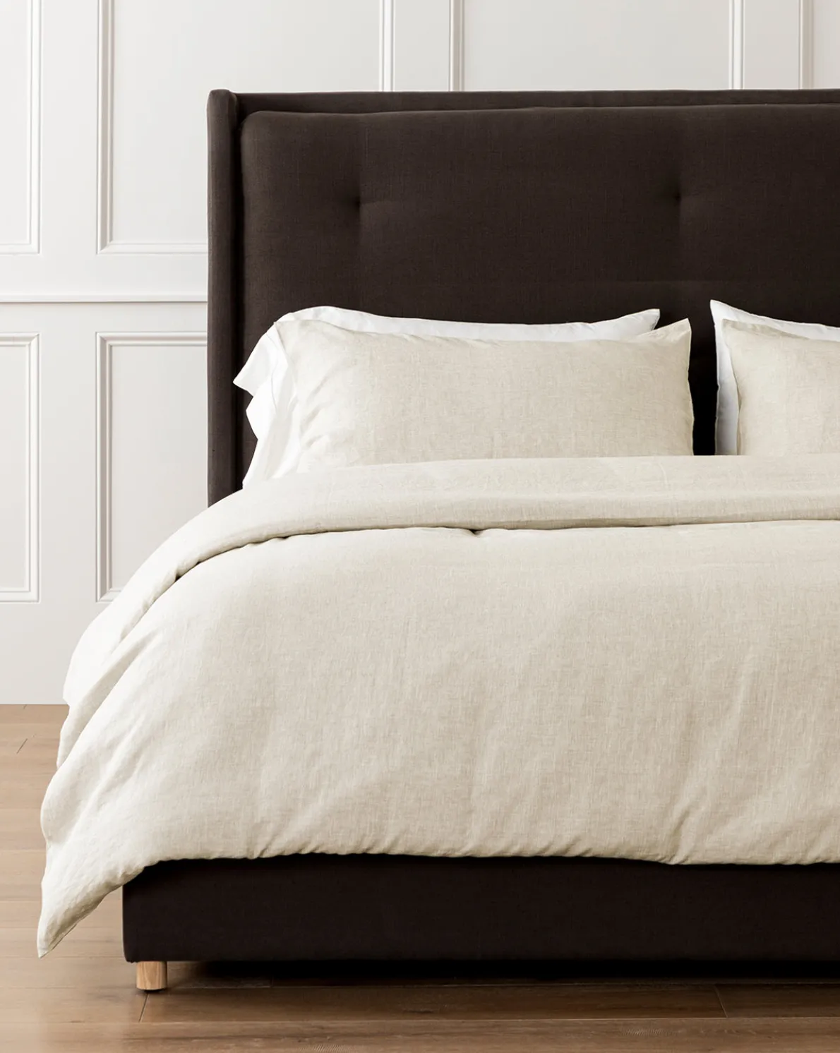 Penelope Beige Linen Duvet Cover