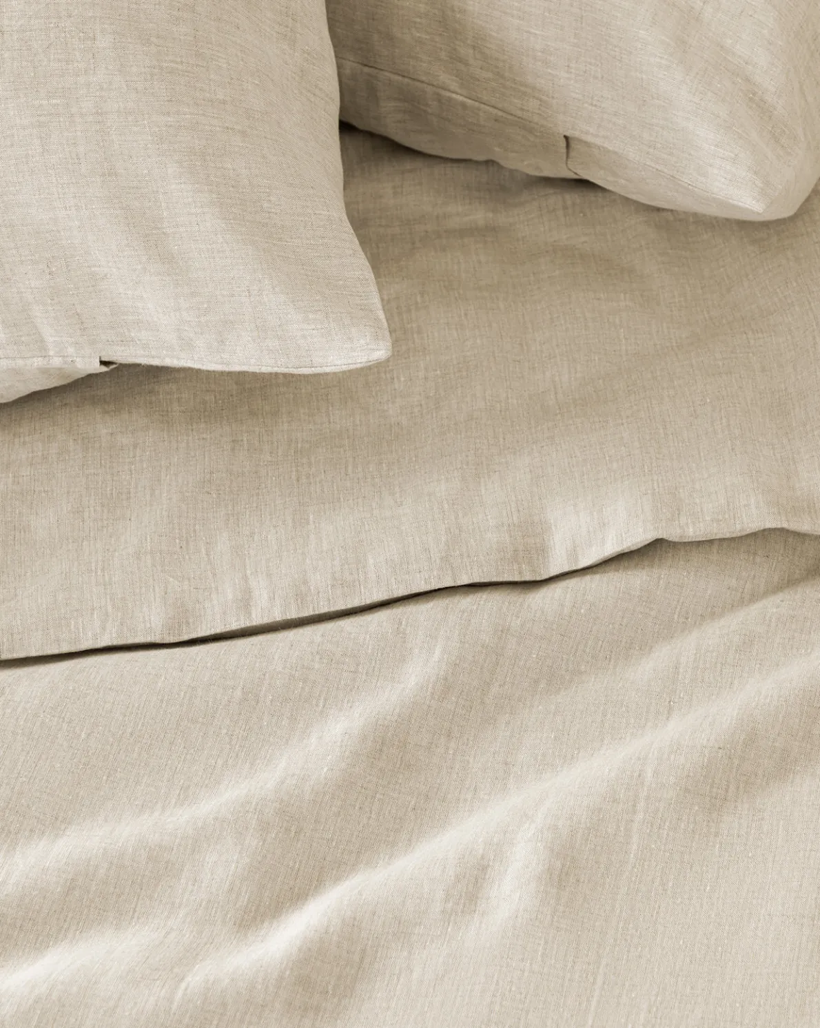 Penelope Beige Linen Duvet Cover
