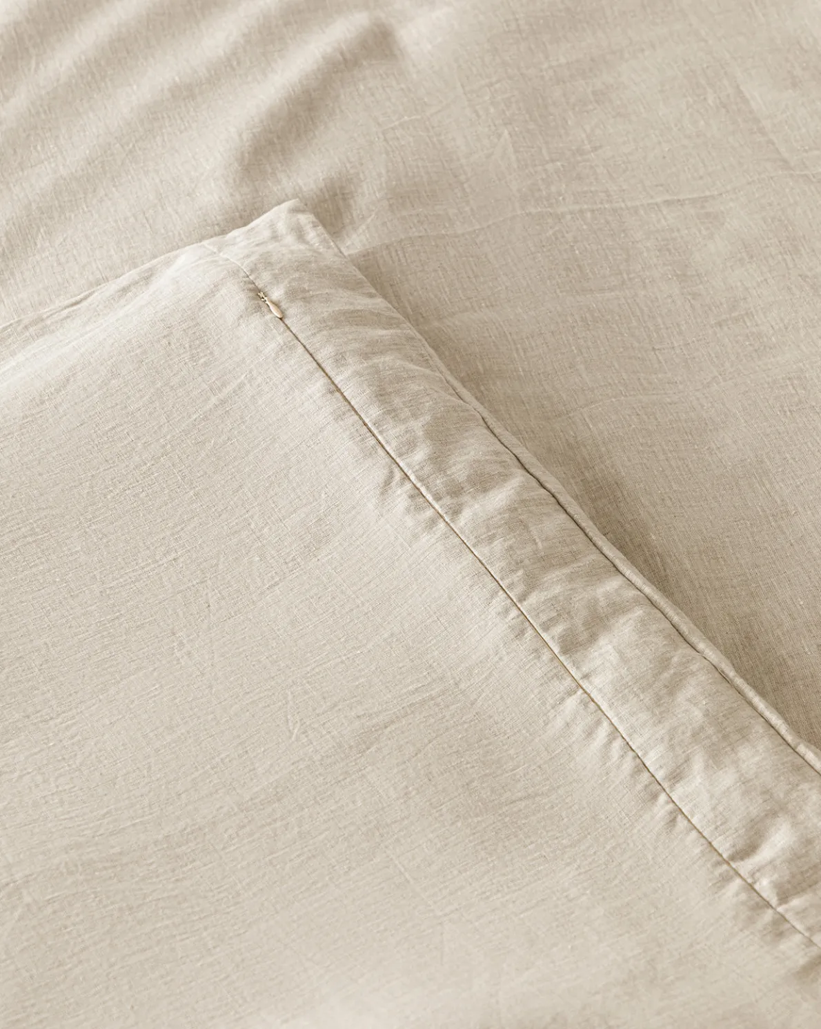 Penelope Beige Linen Duvet Cover