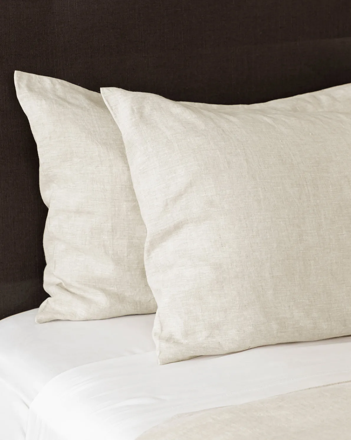 Penelope Beige Linen Shams (Set of 2)