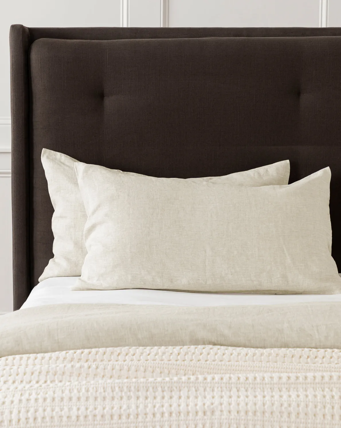 Penelope Beige Linen Shams (Set of 2)