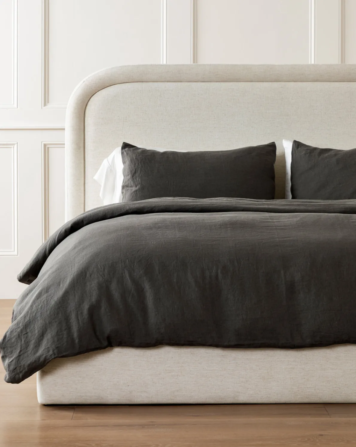 Penelope Gray Linen Duvet Cover