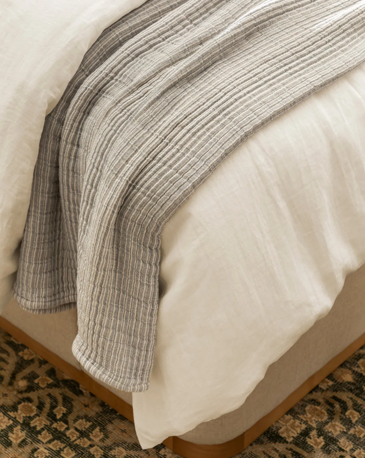 Penelope White Linen Duvet Cover