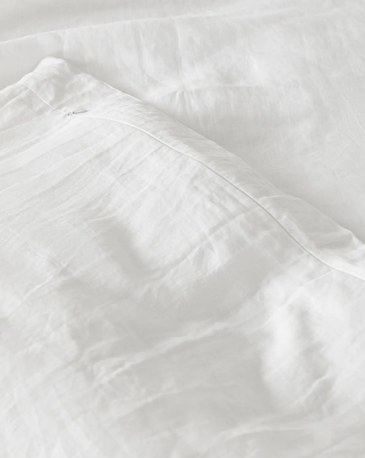 Penelope White Linen Duvet Cover