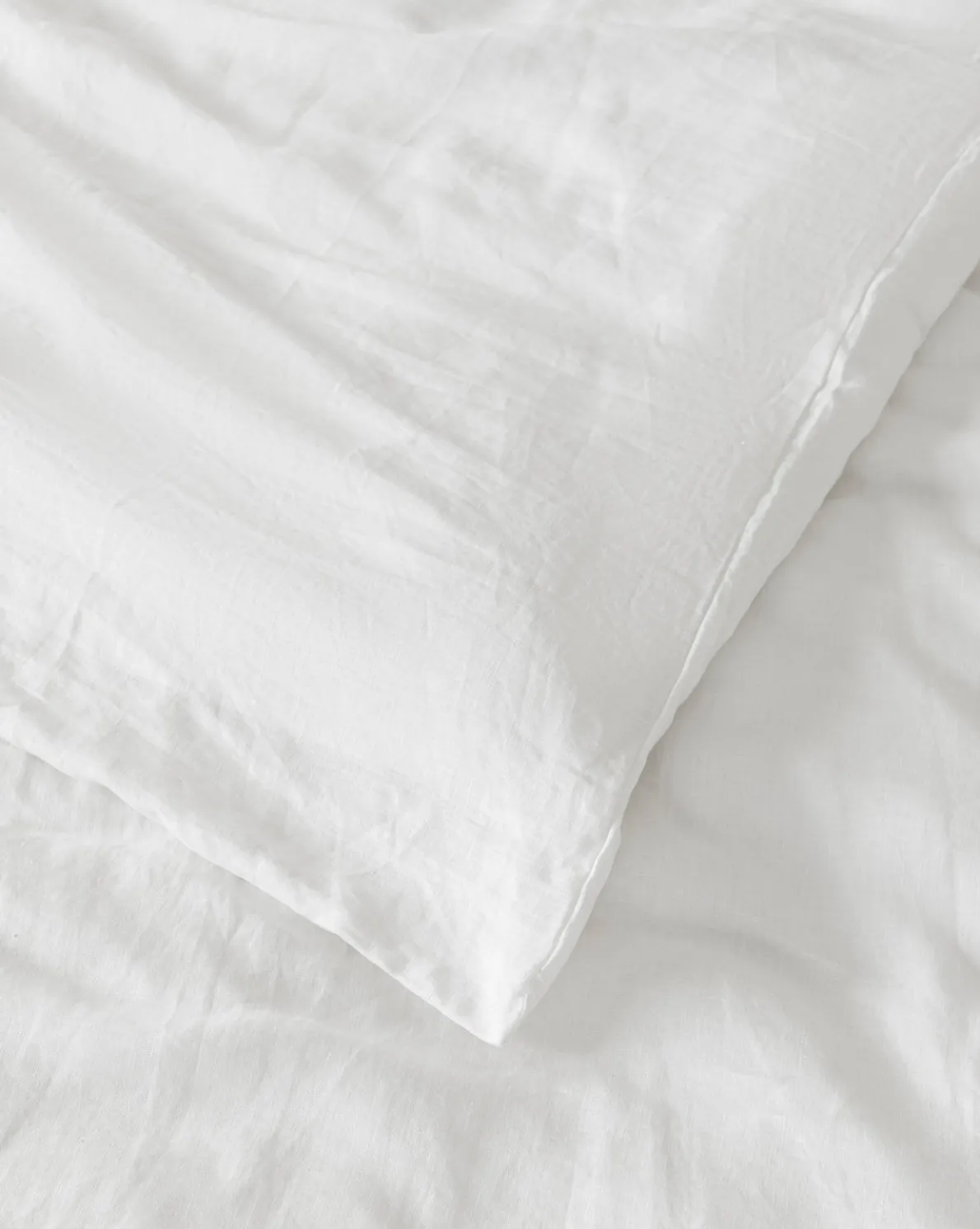 Penelope White Linen Duvet Cover