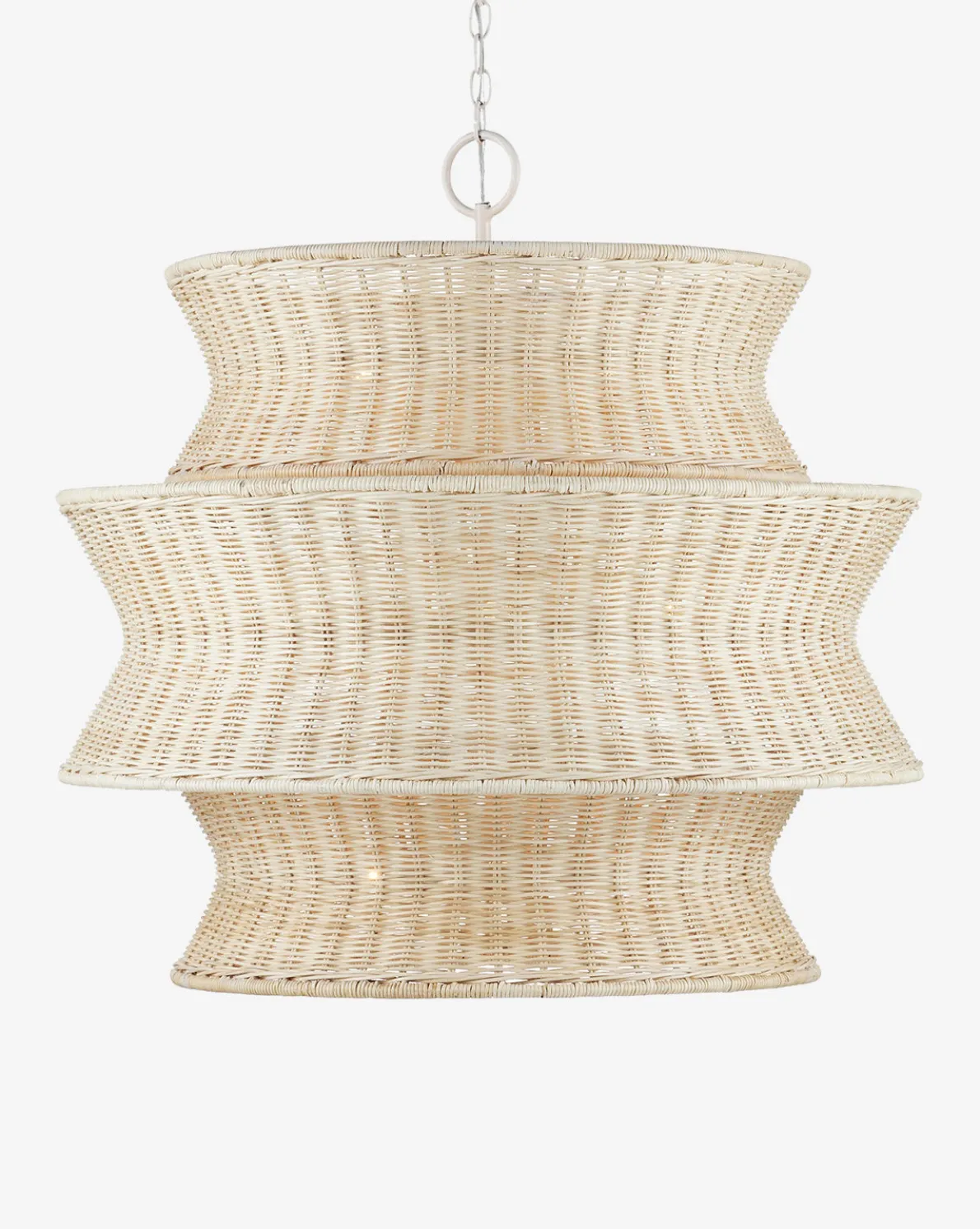 Phebe Rattan Chandelier