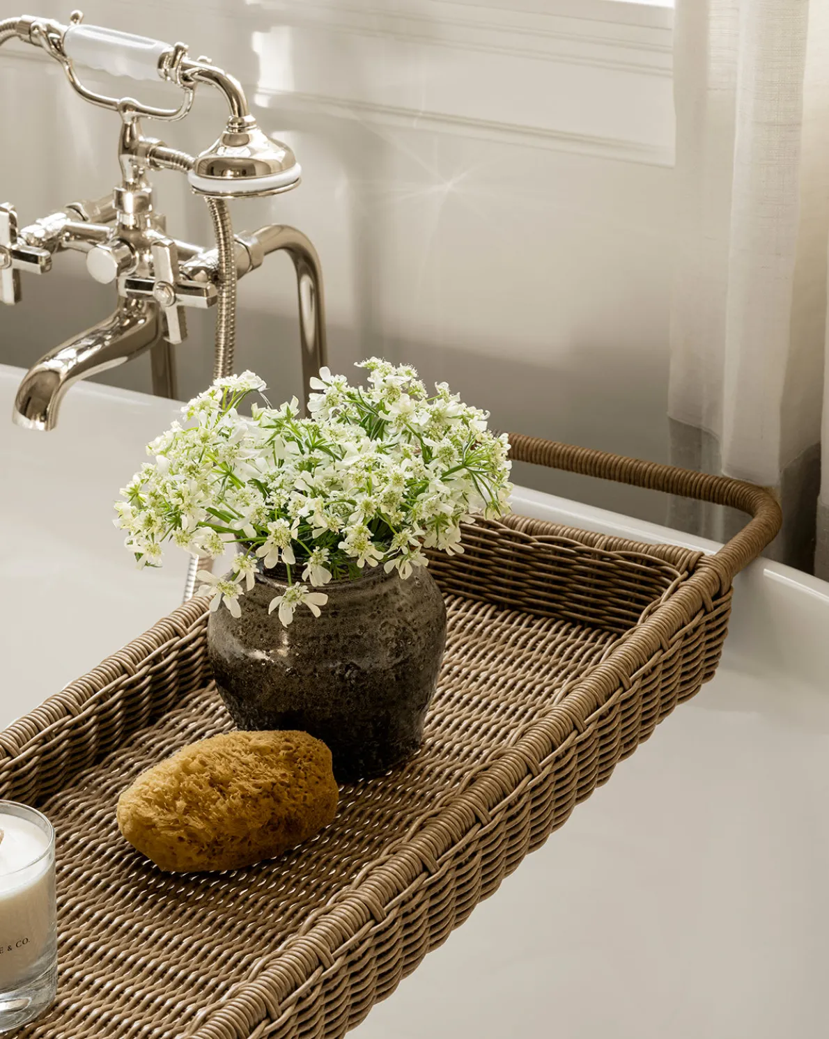 Pickens Rattan Bath Caddy