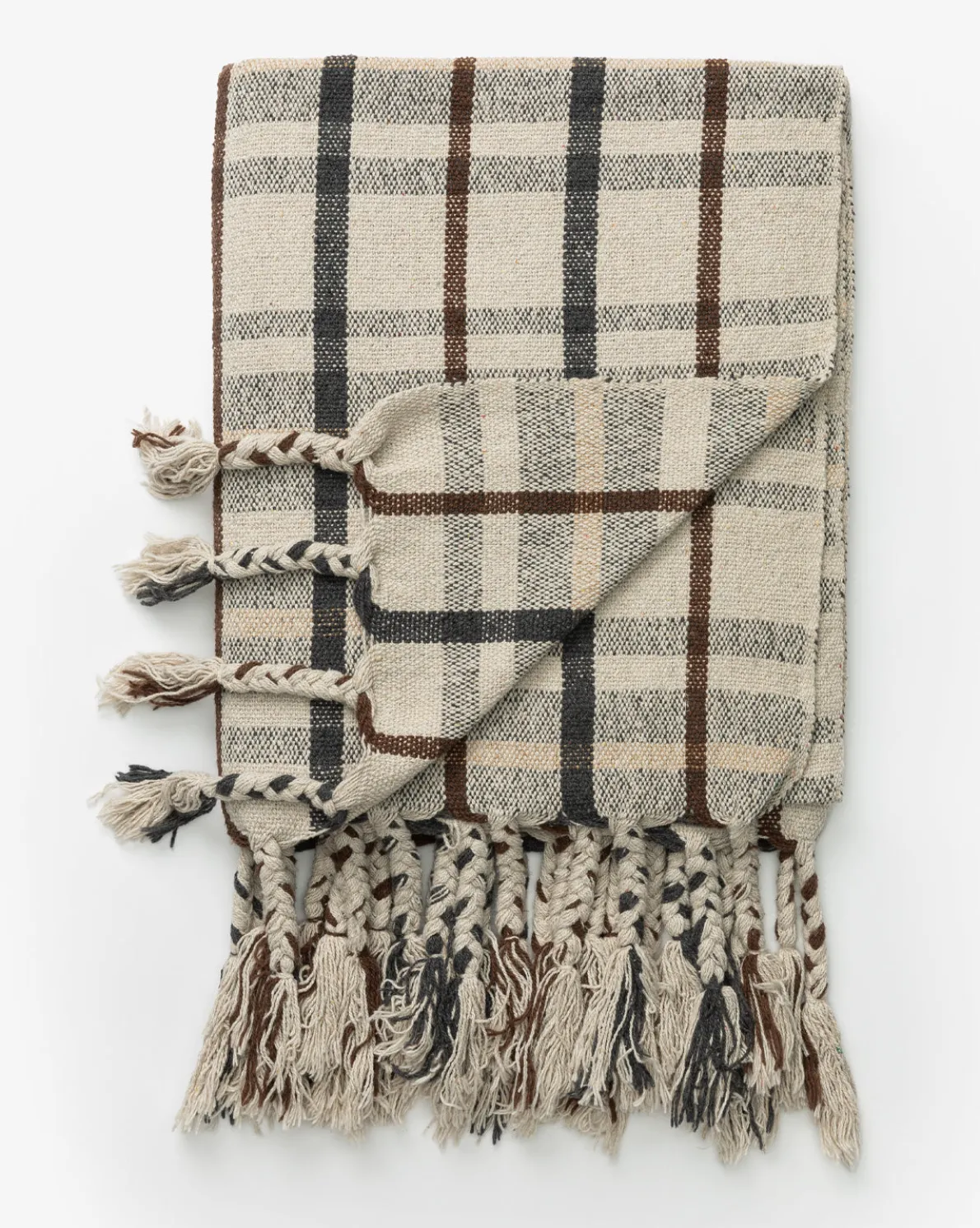 Plaid Tasseled Throw