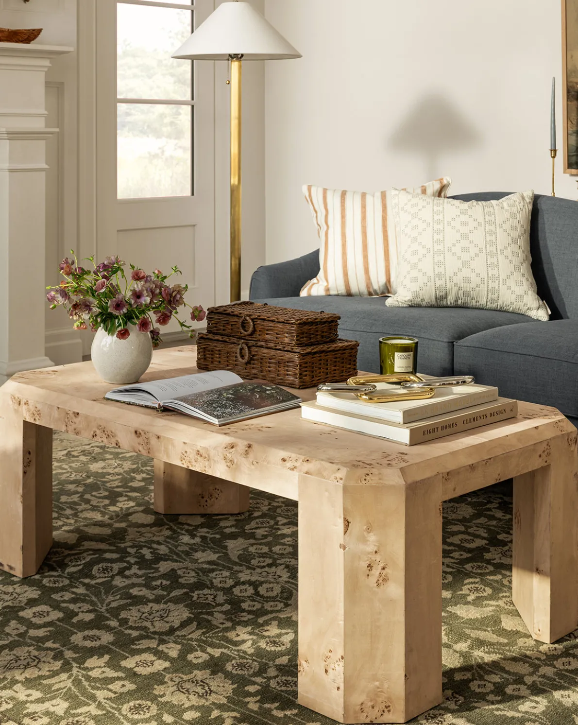 Rocio Burl Coffee Table