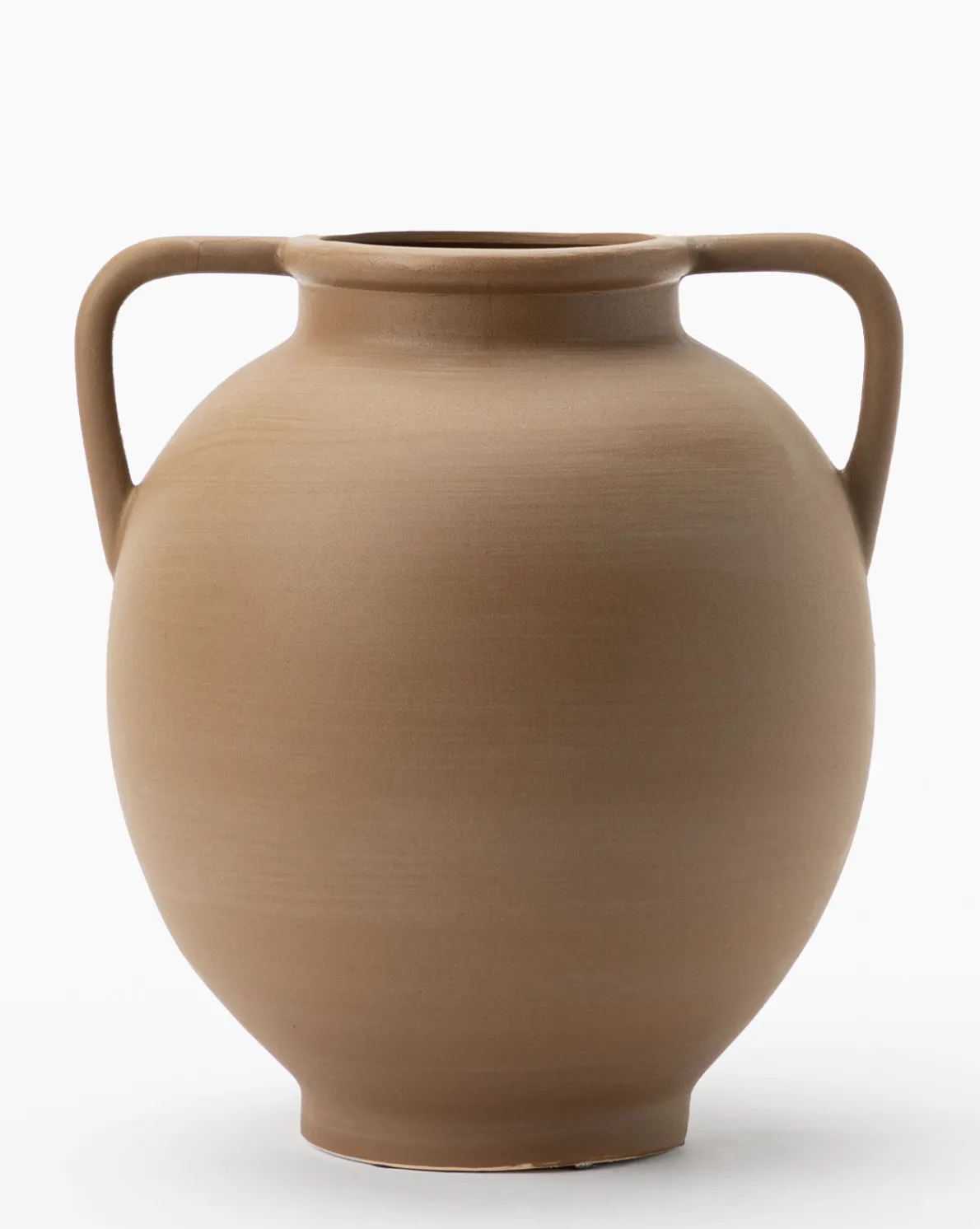 Rounded Dual Handled Vase