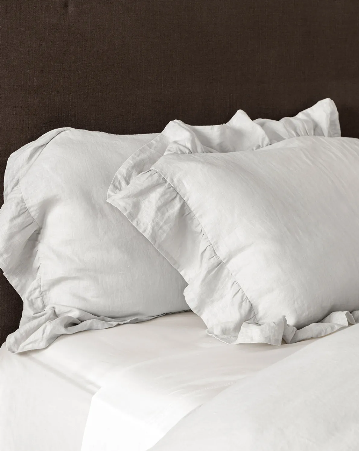 Ruffle Linen Shams (Set of 2)