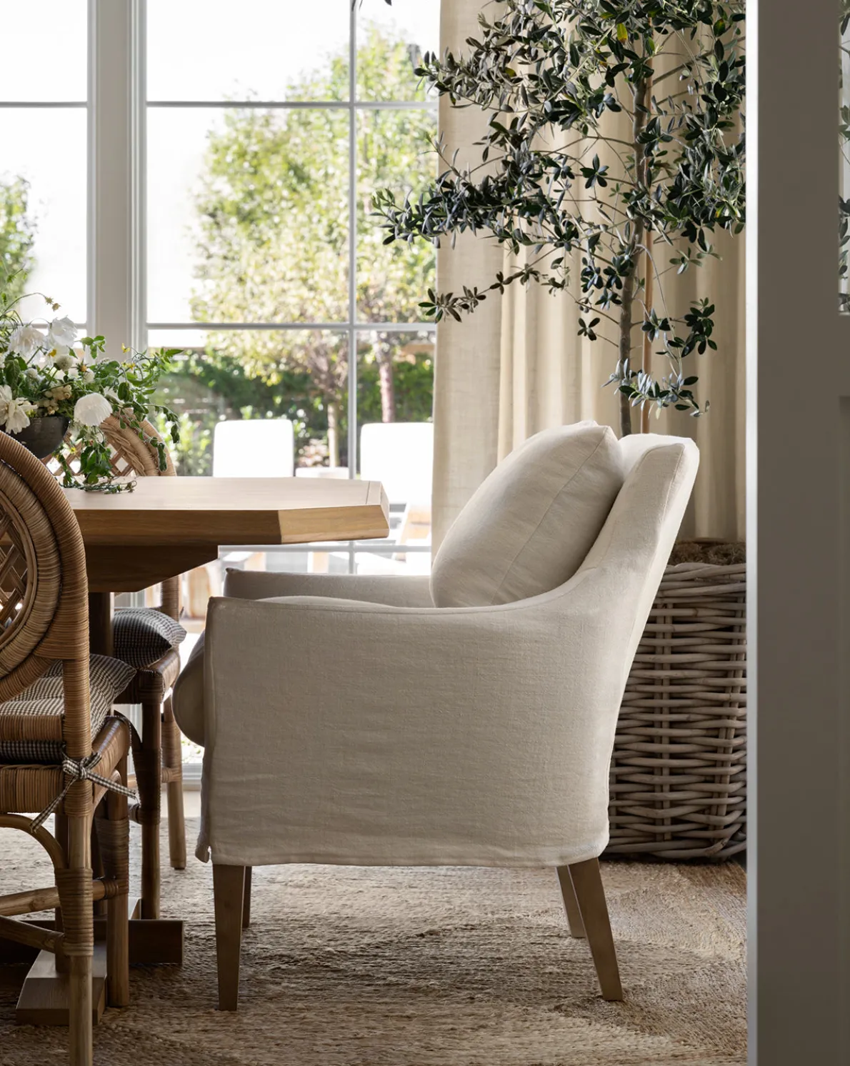 Sascha Slipcover Dining Chair
