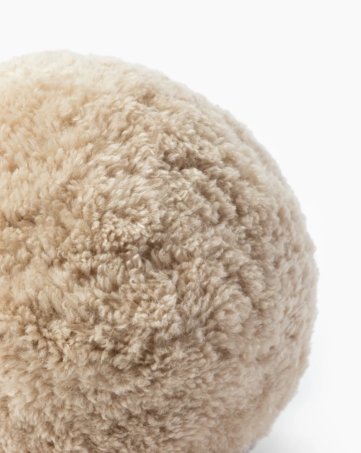 Sherpa Tan Ball Pillow
