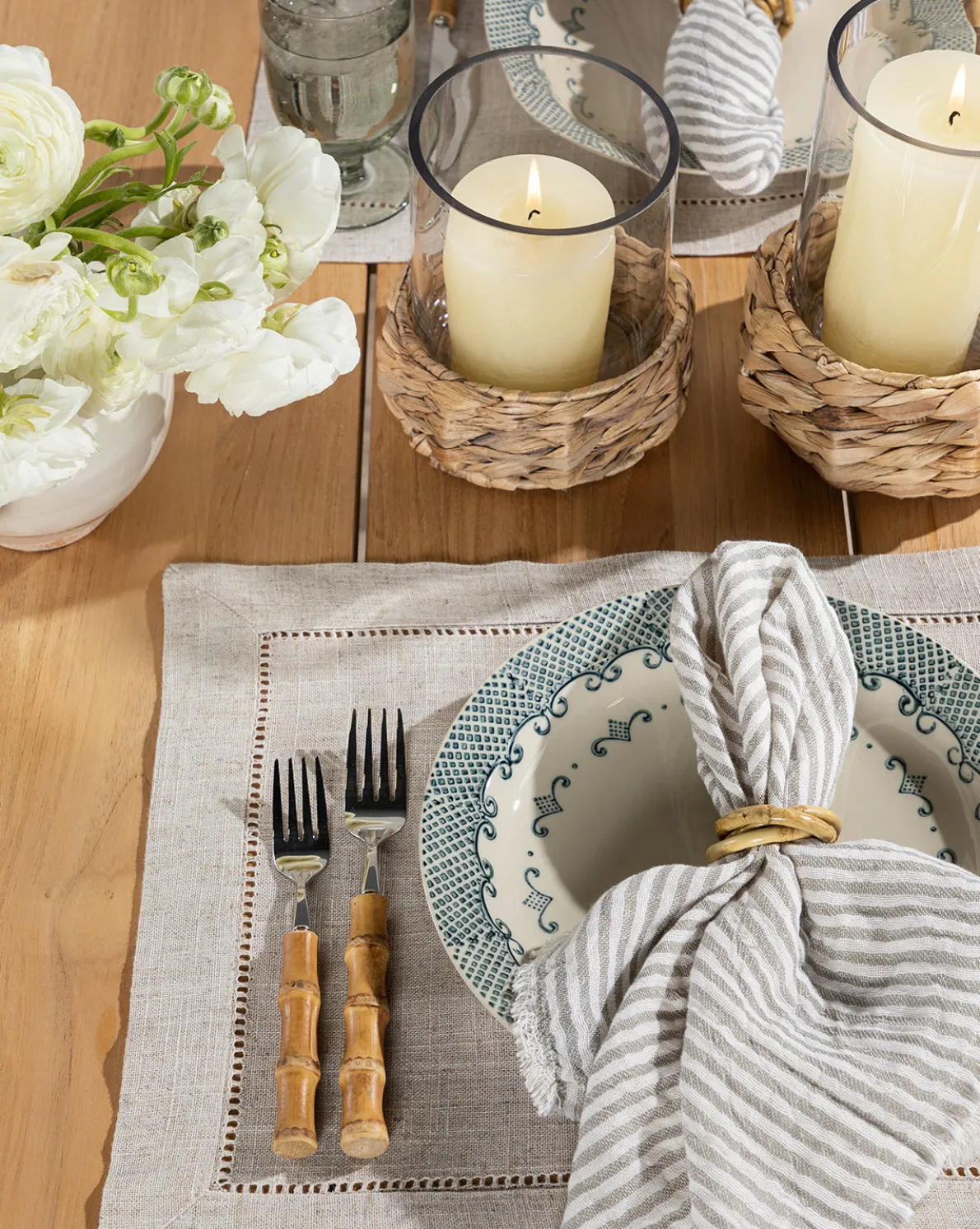 Striped Fringe Napkins