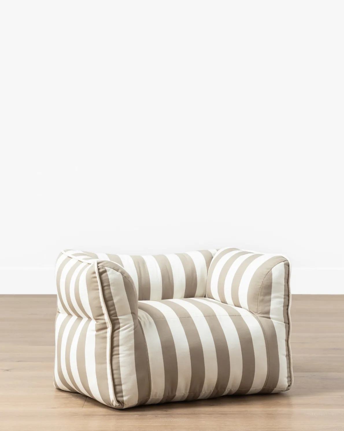 Tan Striped Kids Chair