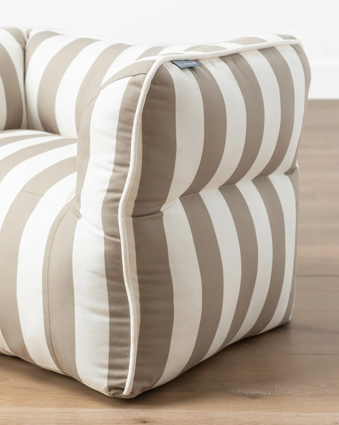 Tan Striped Kids Chair