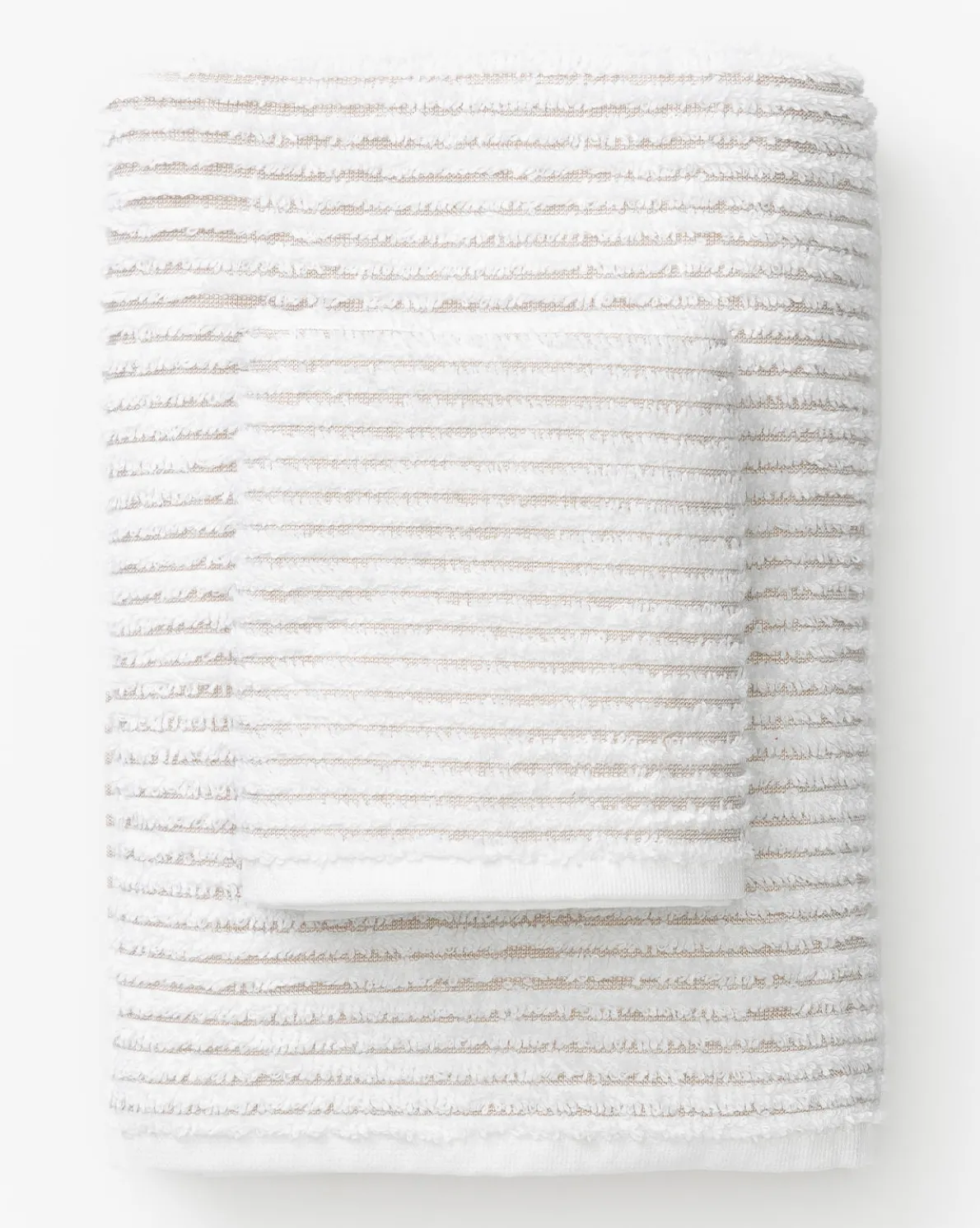 Taupe Striped Bath Collection