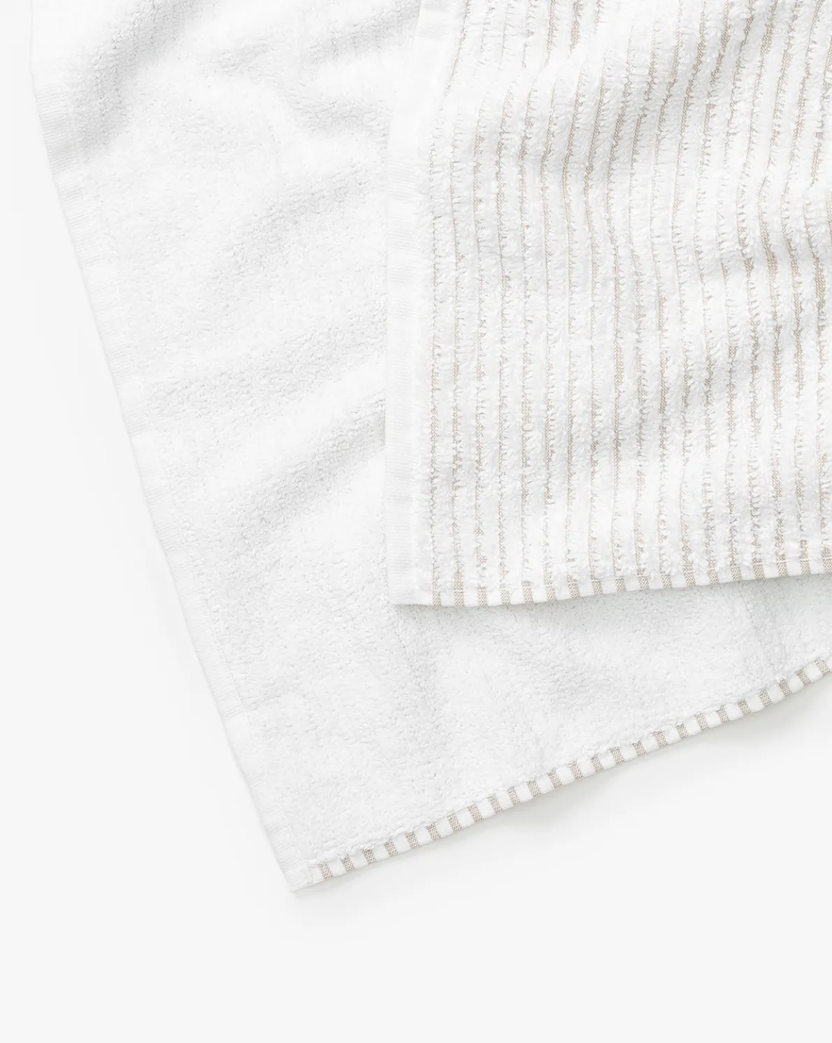 Taupe Striped Bath Collection