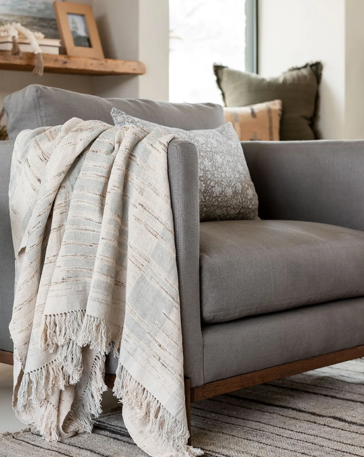 Theodora Block Stripe Throw