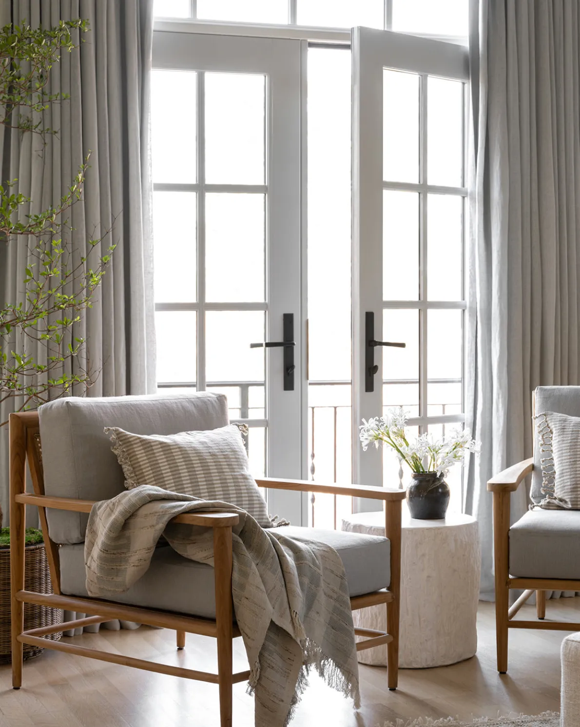 Theodora Block Stripe Throw