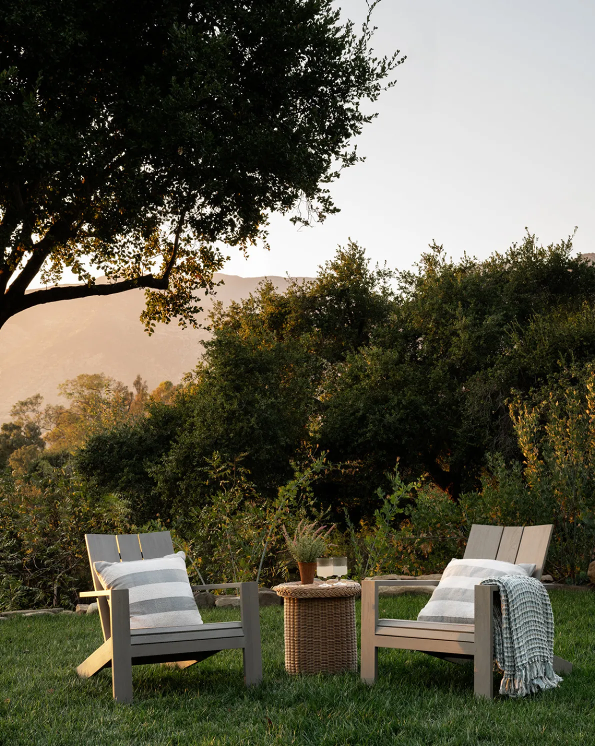 Triby Gray Teak Outdoor Lounge Chair