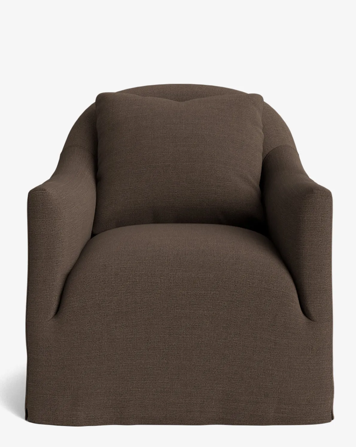 Trudeaux Slipcover Swivel Chair (Ready to Ship)