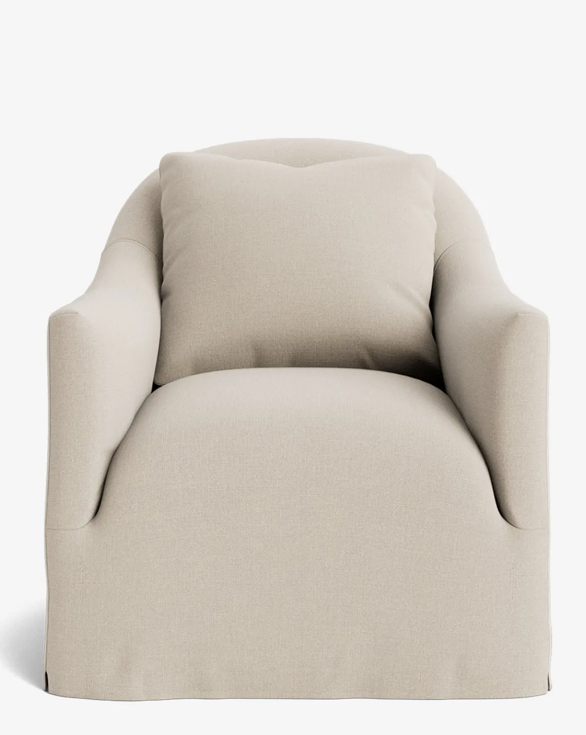 Trudeaux Slipcover Swivel Chair