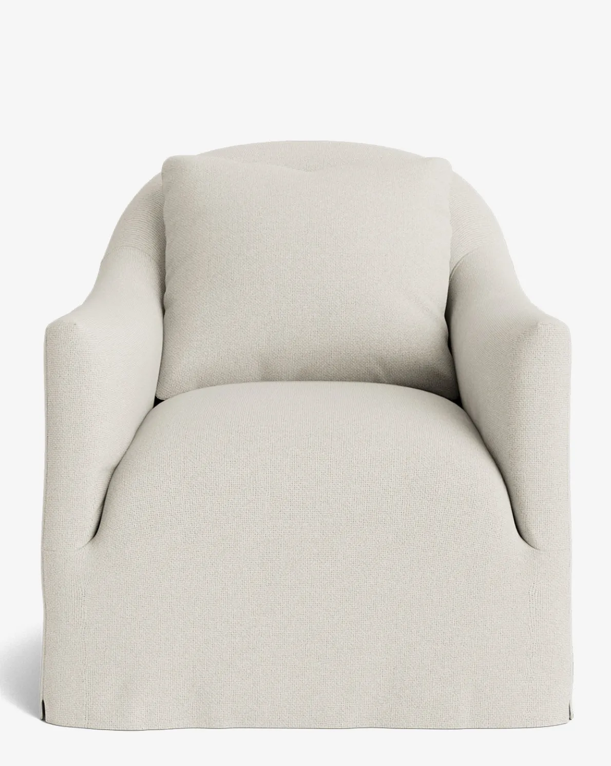 Trudeaux Slipcover Swivel Chair
