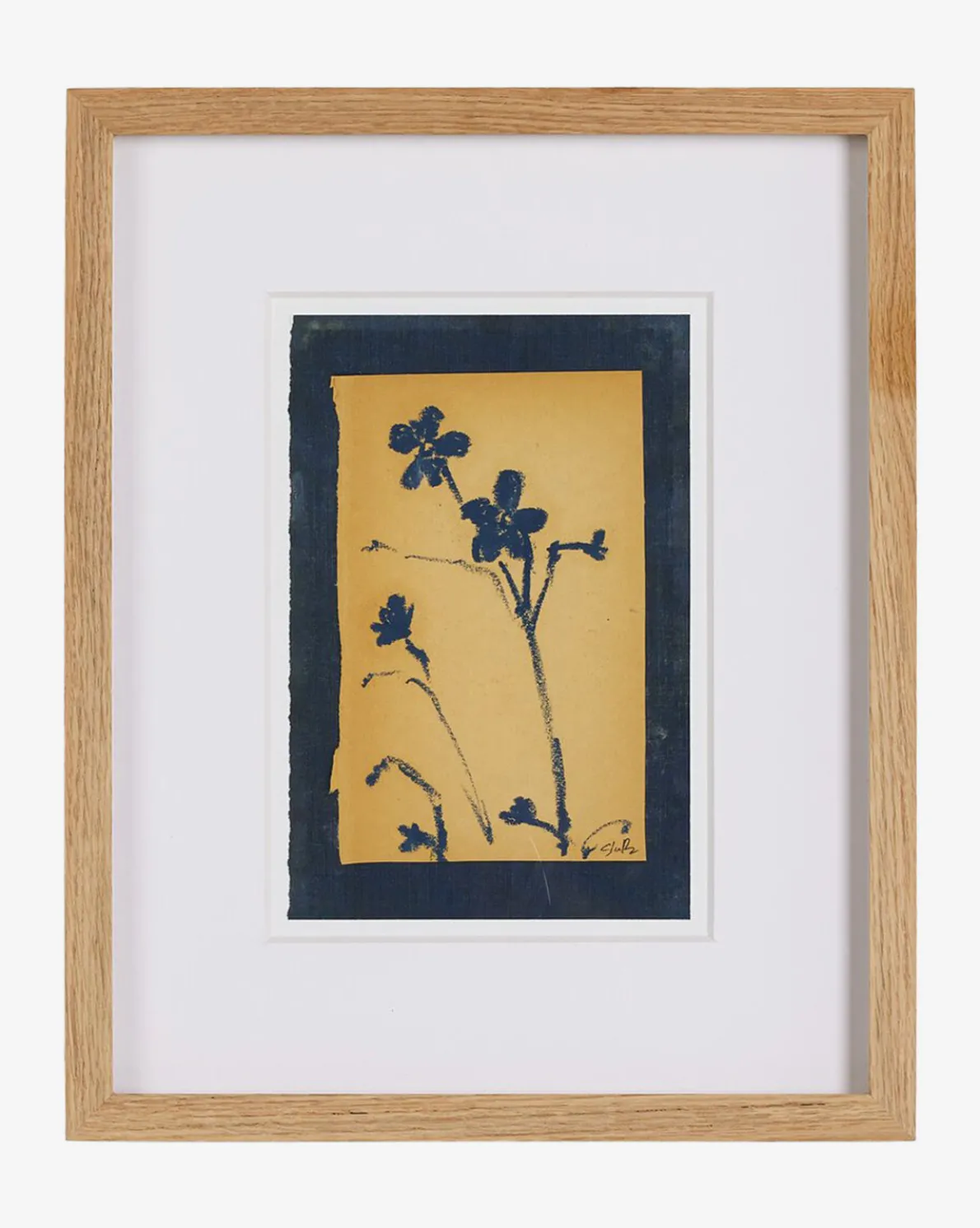 Vintage Blue Daisy by Shaina Page