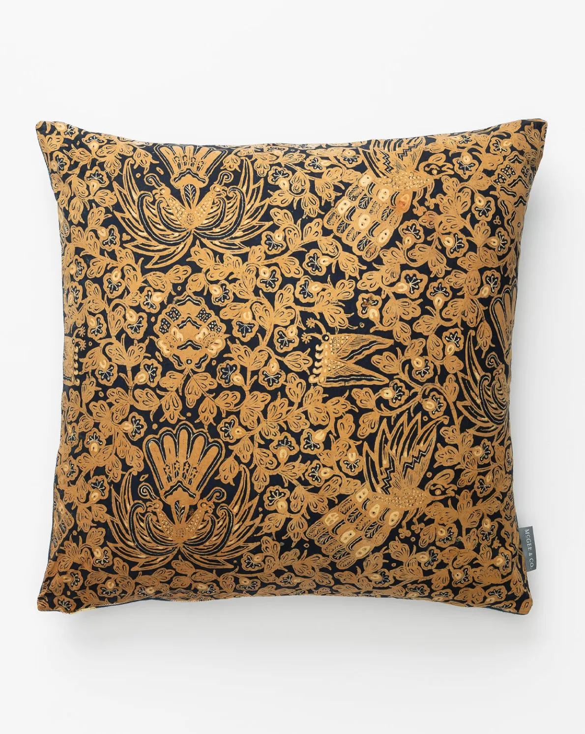 Vintage Gold Patterned Pillow Cover No. 4