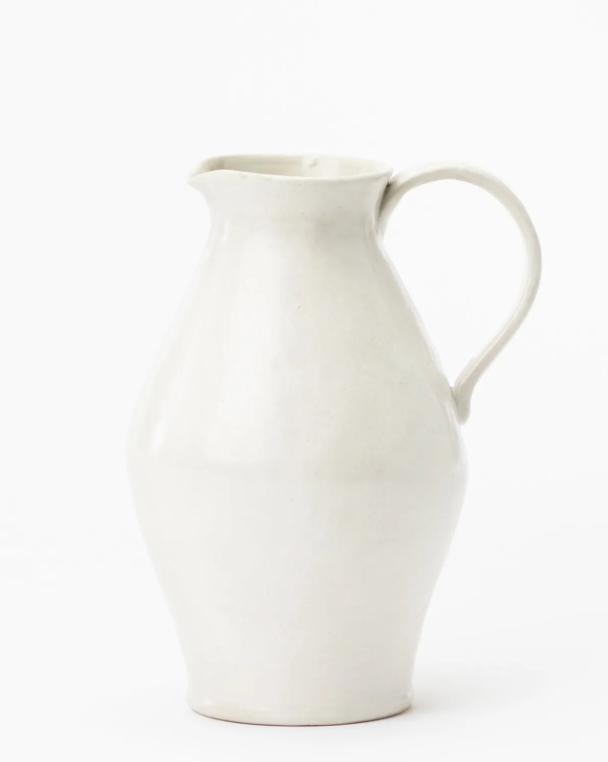 White Ceramic Pitcher