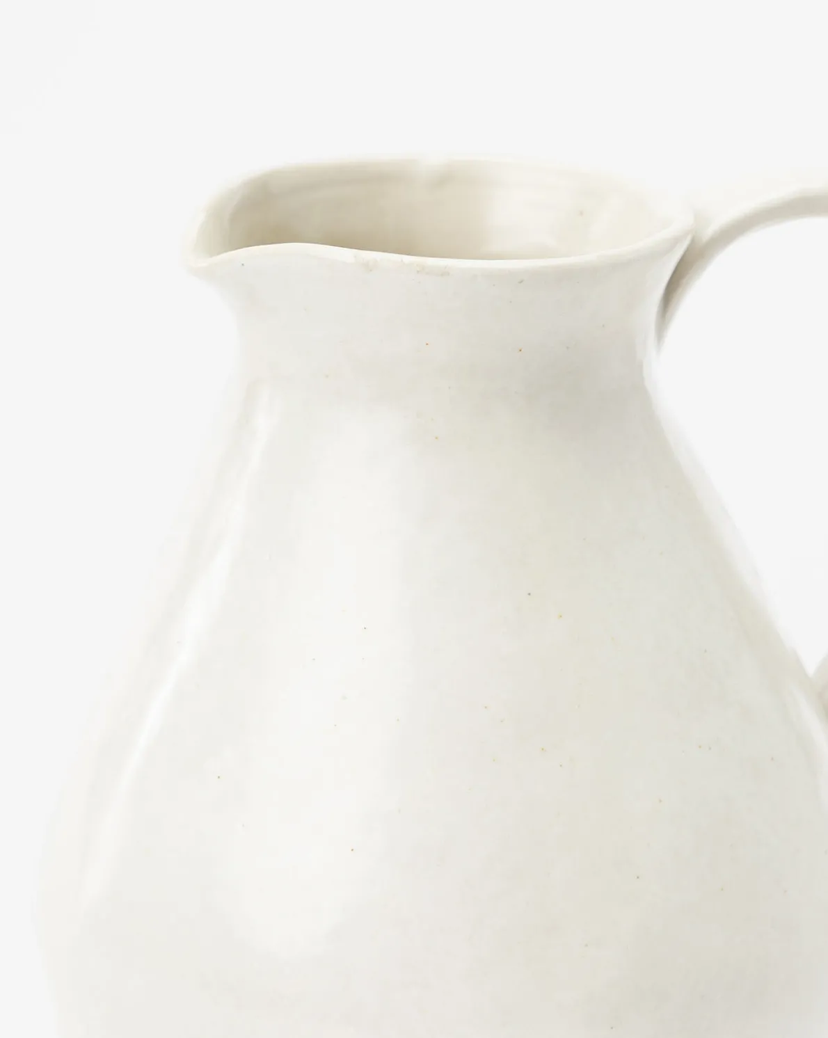 White Ceramic Pitcher