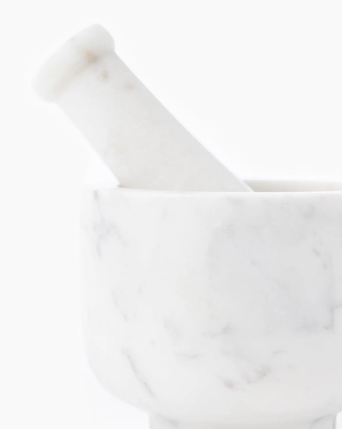 White Marble Mortar & Pestle