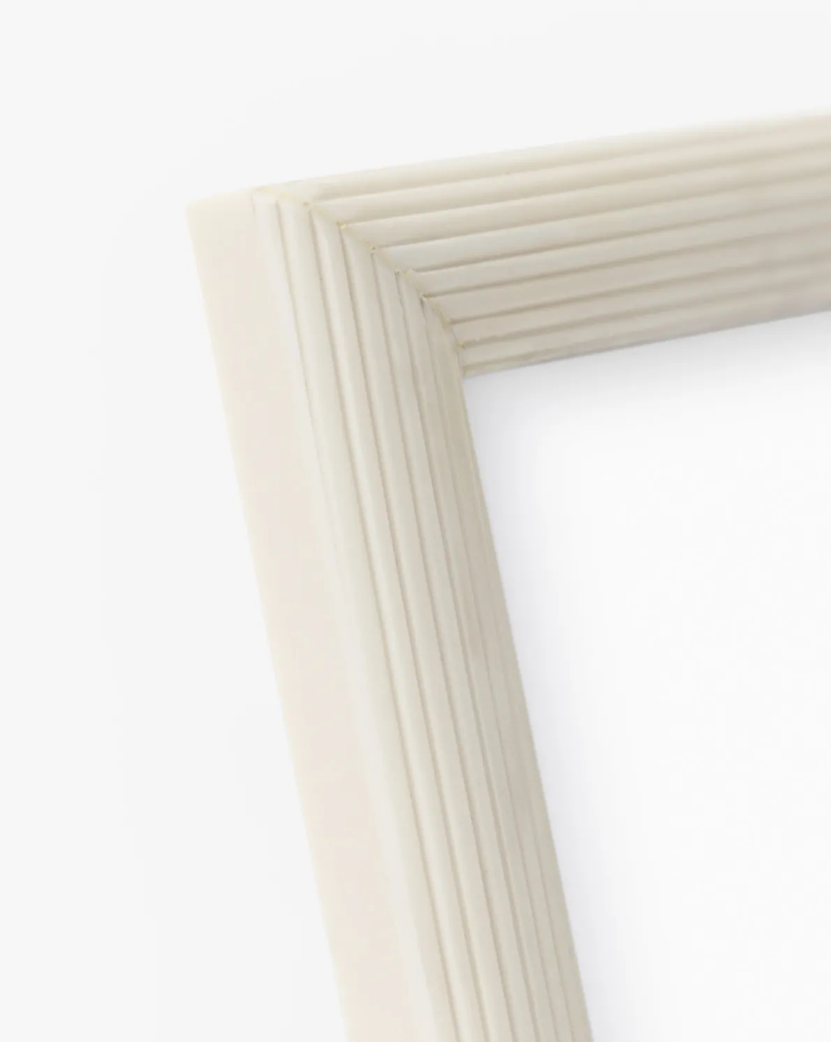 White Ridged Frame