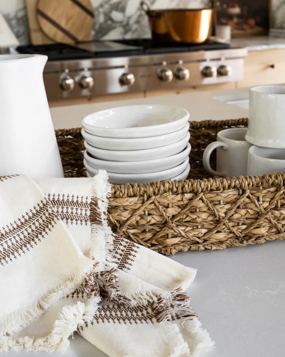 Woven Stripe Tea Towel